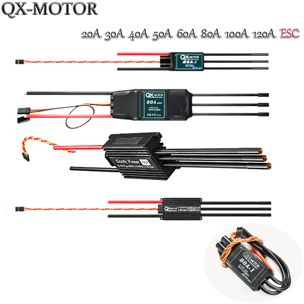 Drone Battery Plate - 20A-120A Bürstenloser ESC-Geschwindigkeitsregler Kompatibel mit QX-MOTOR