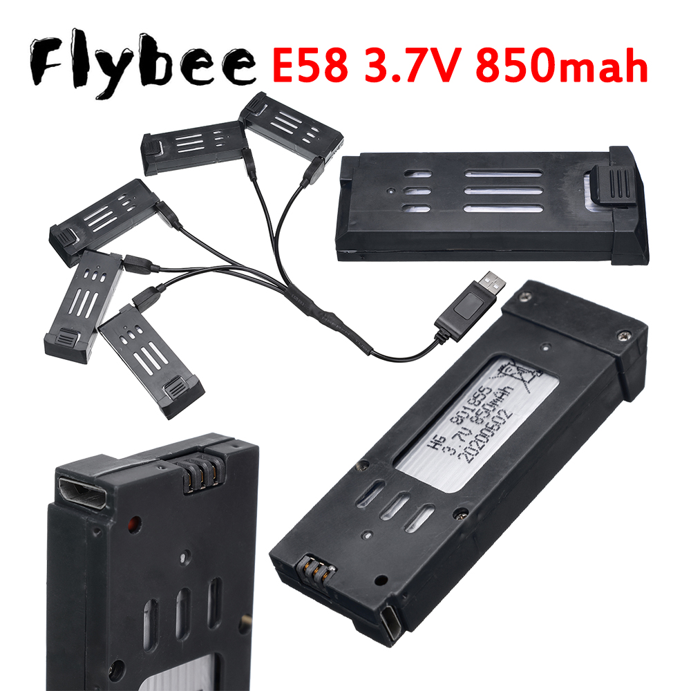 Drone Battery Lipo - 3,7V 850mAh RC-Drohnen-Akku für E58 E68