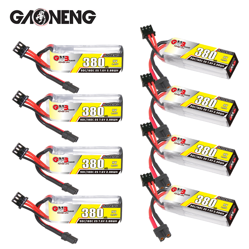 Drone Battery Plate - GNB 2S 7,6V 380mAh 90C/180C Lipo-Akku