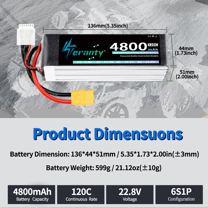 TERANTY 6S 4800mAh Lipo-Akku 2 – Drone Battery Plate Bewertung und Preis